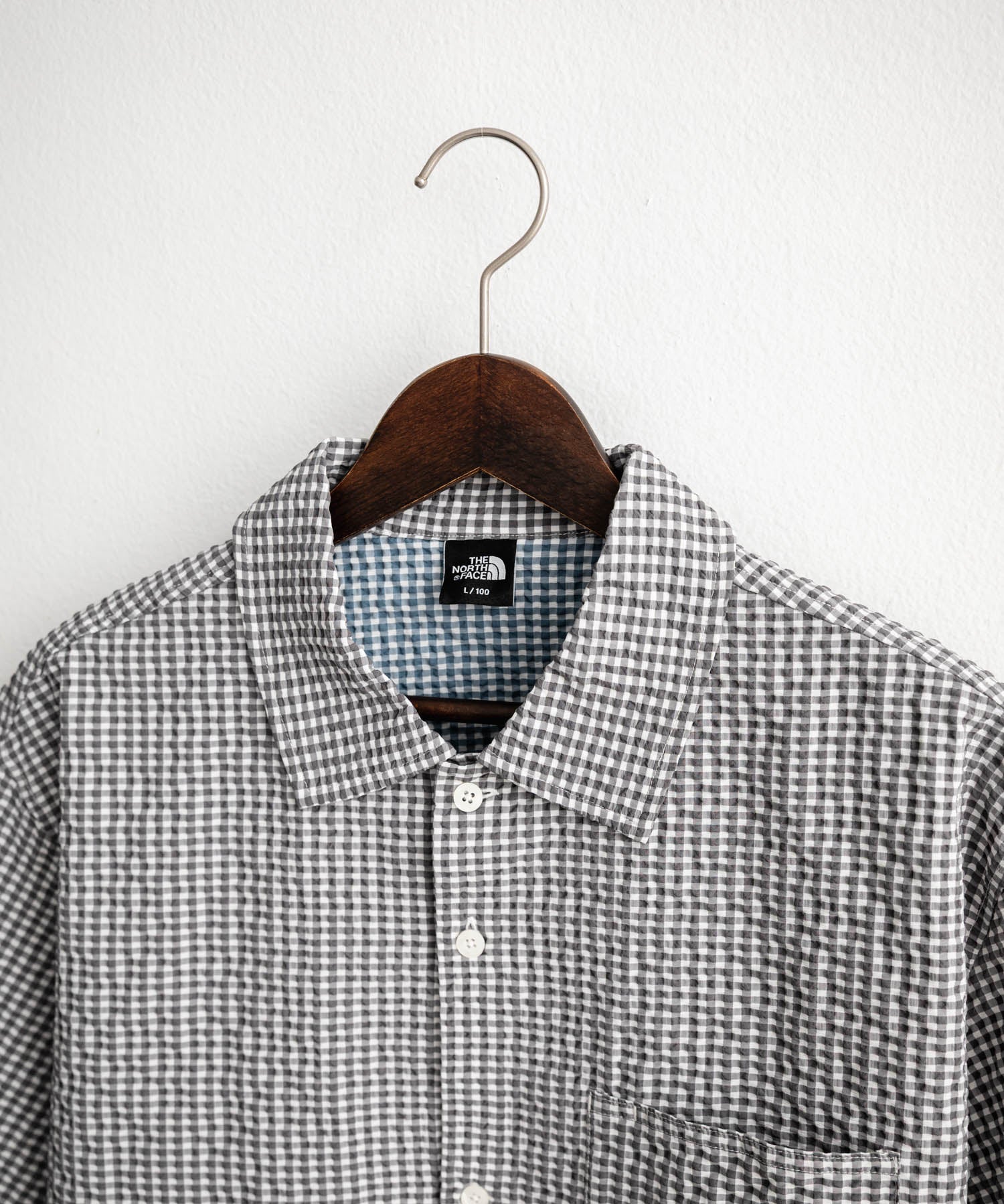 THE NORTH FACE ザ・ノースフェイス M'S TRAVELER CHECK S/S SHIRTS ワンポイントロゴ刺繍ギンガムチェック柄半袖シャツ 16021