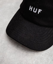 HUF ハフ OG CORDUROY 6-PANEL CV HAT ワンポイントロゴ刺繍コーデュロイキャップ 15022