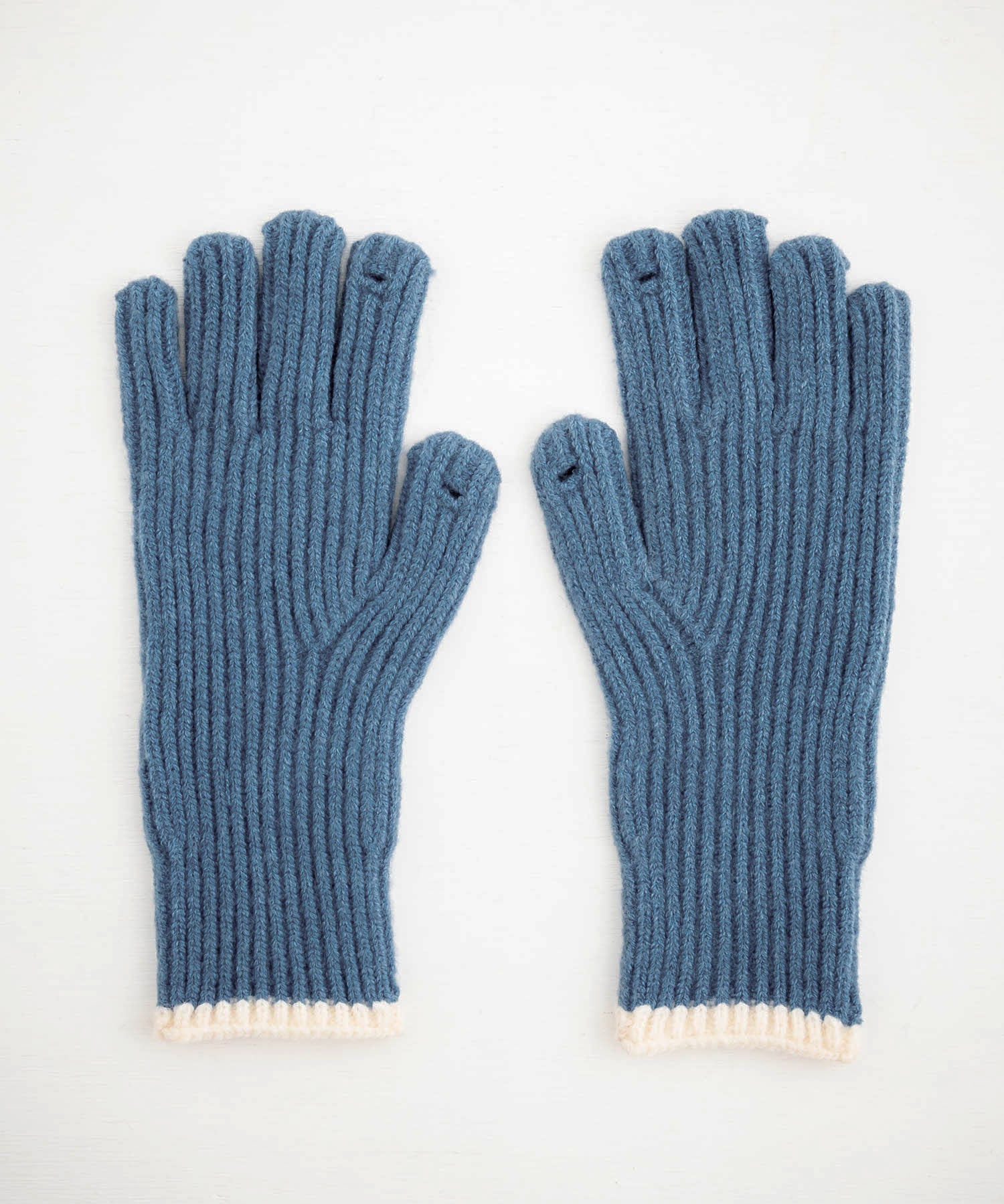 【スマホ/タッチパネル対応】ホールタッチリブニットライングローブ手袋 15255