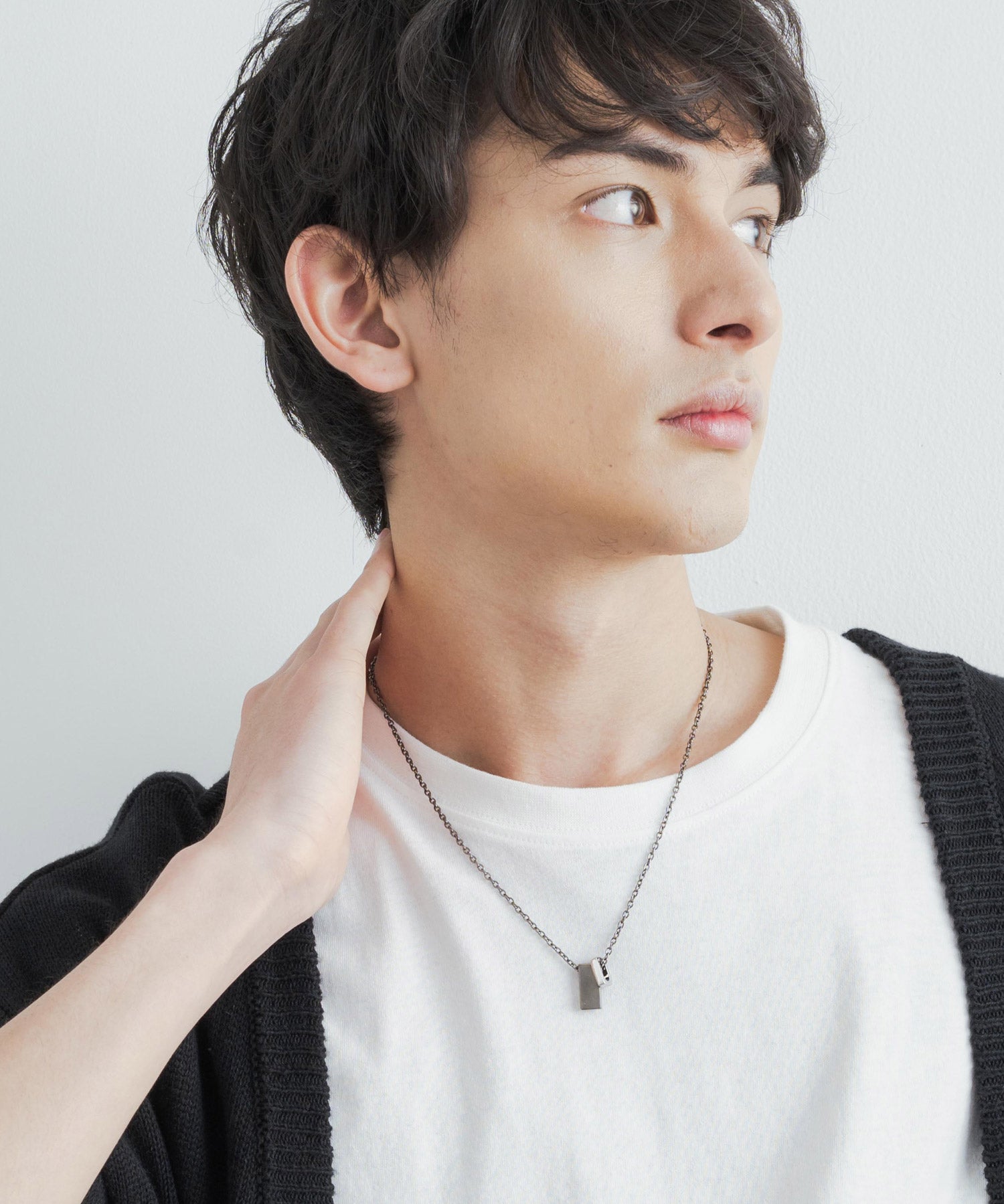 チャーム付きデザインチェーン合金ネックレス 11630