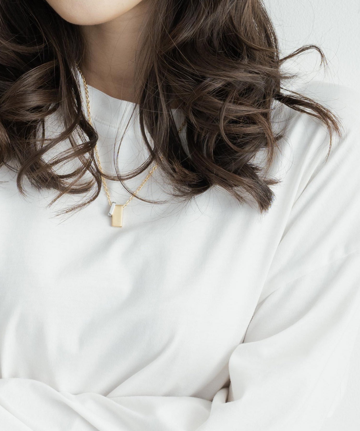 チャーム付きデザインチェーン合金ネックレス 11630