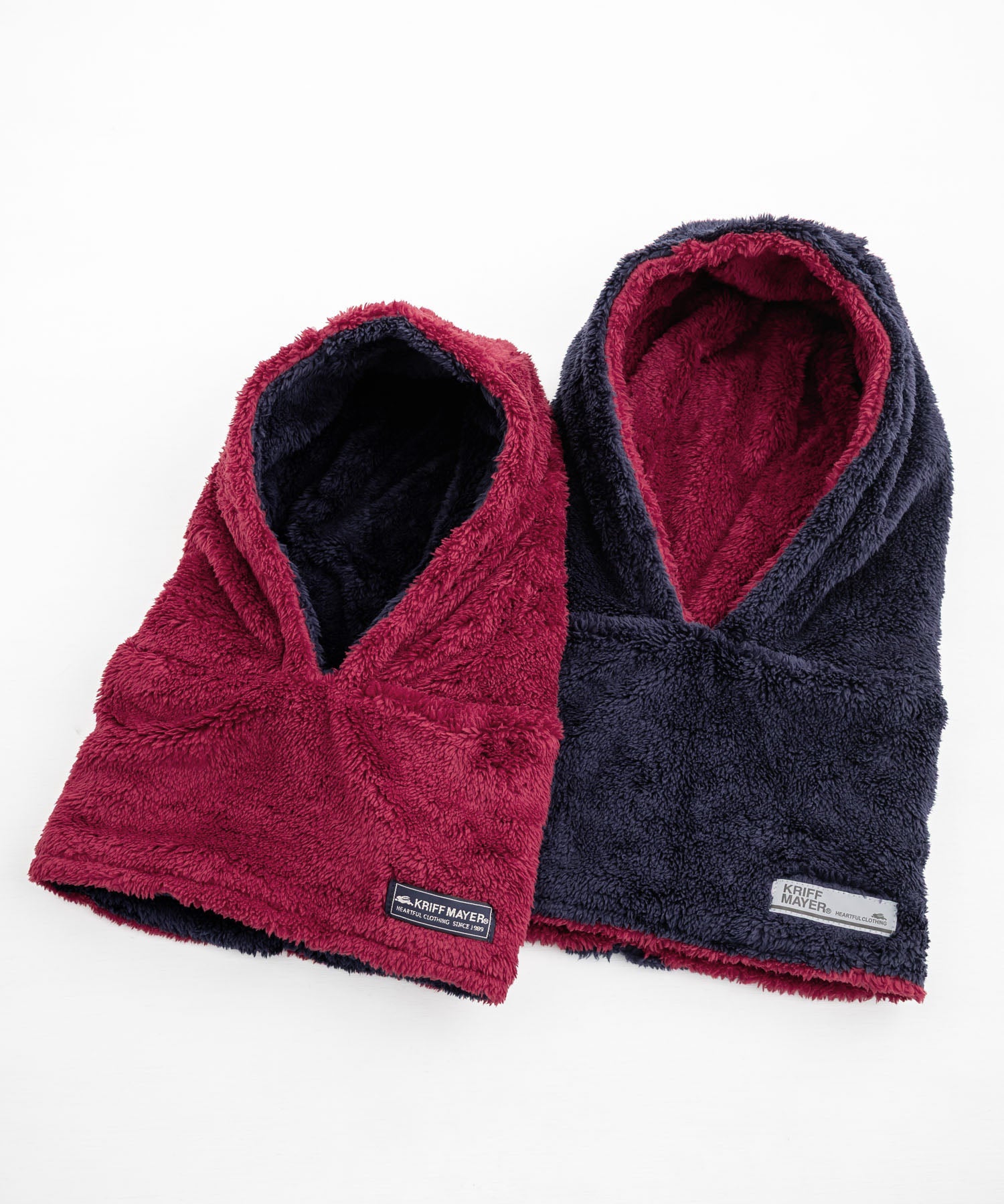 KRIFF MAYER クリフメイヤー ニンジャりん2WAYリバーシブルフード型ネックウォーマー ボアフードウォーマー J2527845 14965