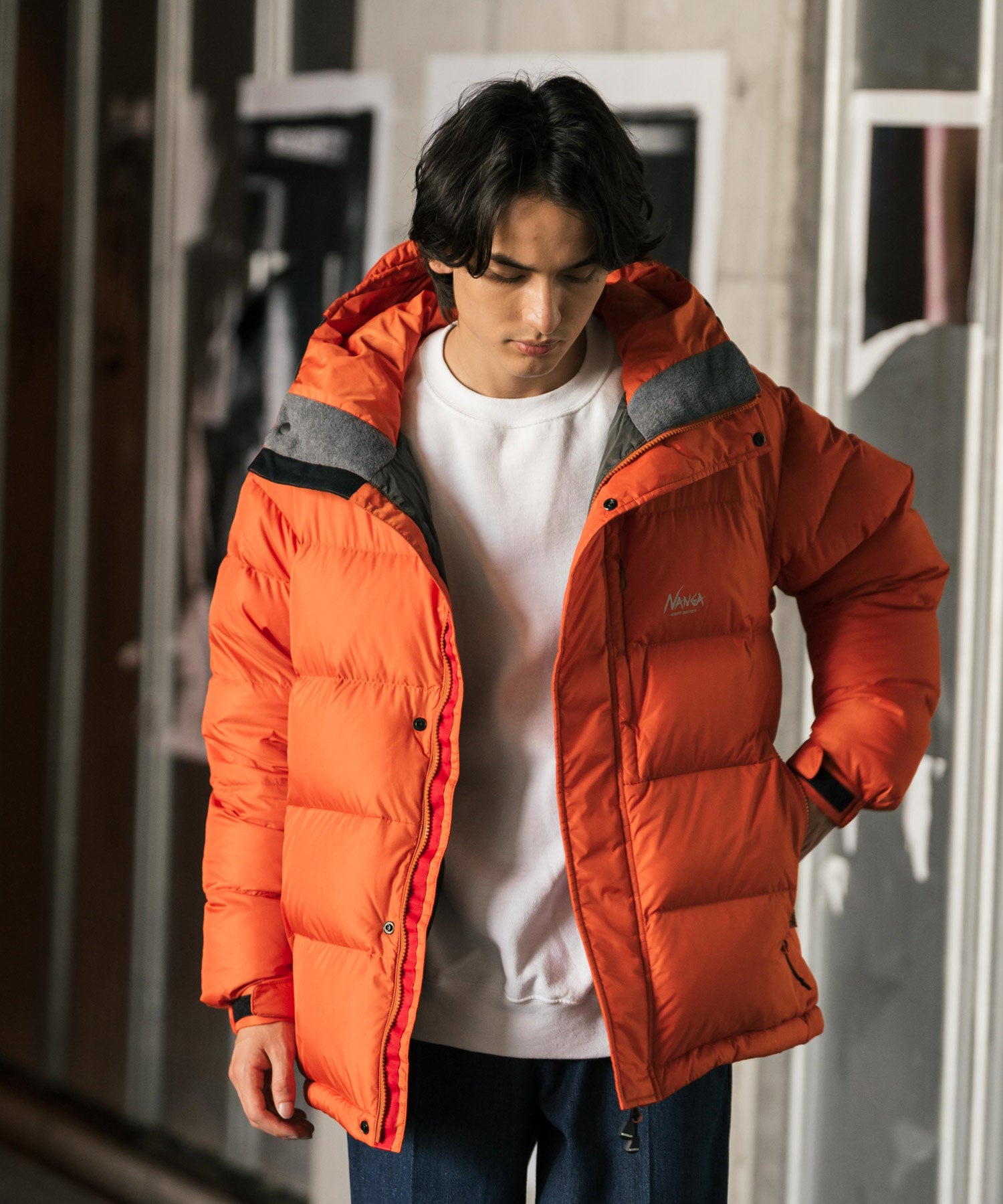 NANGA × KRIFF MAYER 別注コラボ レトロダウンジャケット ナンガ クリフメイヤー