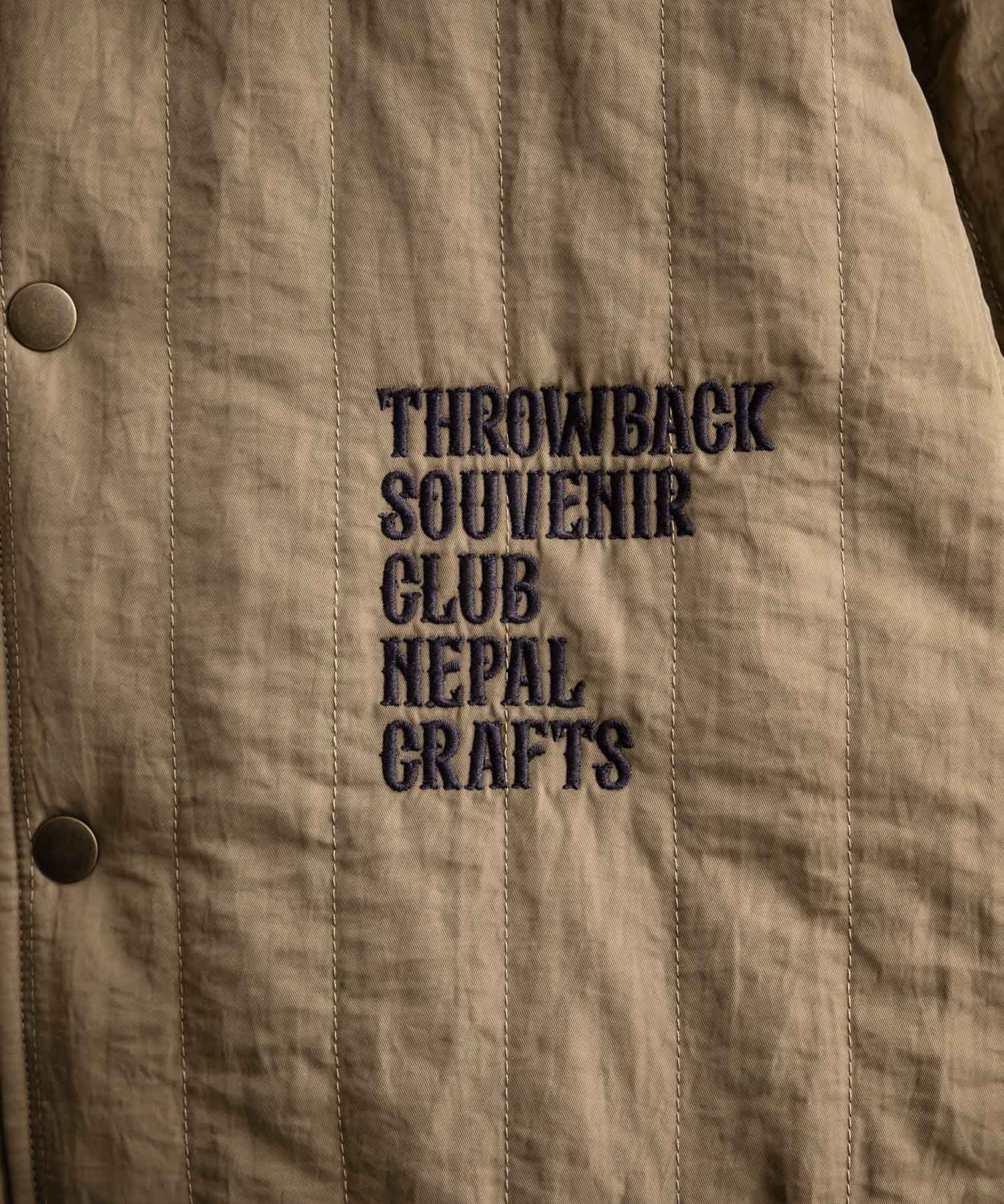 KRIFF MAYER クリフメイヤー スーベニア刺繍キルトコーチジャケット/ナイロンキルティングブルゾン 2515104 14884