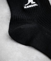 KANGOL カンゴール W's 3P クルー丈スクールリブソックス/ワンポイント刺繍靴下 15687