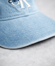 Calvin Klein カルバンクライン LOGO DENIM CAP ワンポイントロゴ刺繍デニムベースボールキャップ 15932