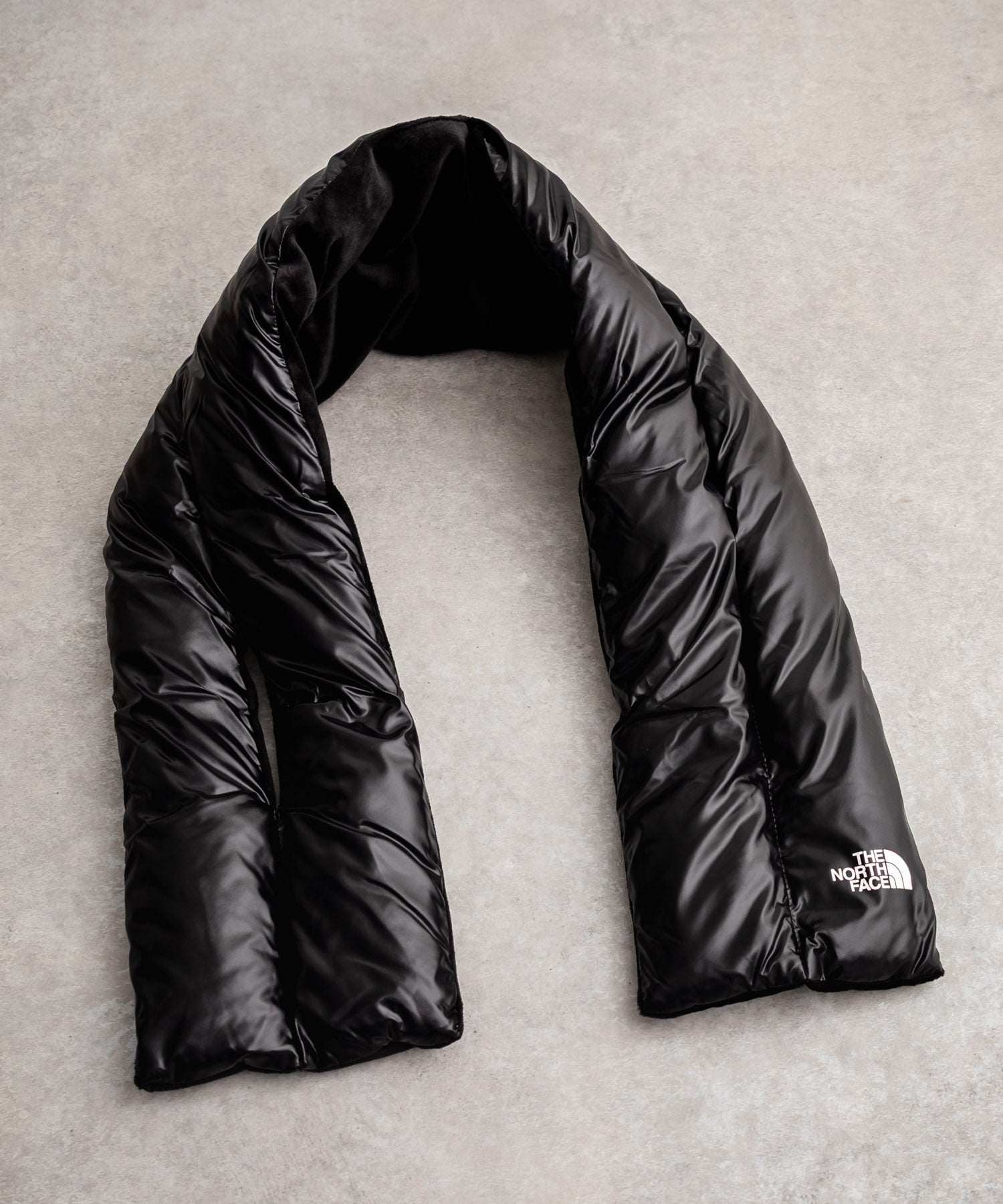 日本未展開モデル WHITE LABEL THE NORTH FACE COMPACT T-BALL MUFFLER ティーボールパディングマフラー/ファーマフラー 15249
