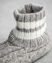 FRUIT OF THE LOOM フルーツオブザルーム 内ボアリンクススリッパ/リンクス編みワンポイントロゴ室内用スリッパ 15461