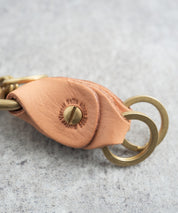 Butler Verner Sails バトラーバーナーセイルズ 日本製 国産ブラス×栃木レザーダブルキーホルダー JA-1897 11048