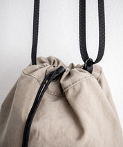 Butler Verner Sails バトラーバーナーセイルズ 日本製/国産 モールドレザー×シワ加工ナイロン巾着ショルダー JA-2865 13793