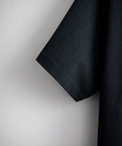 セットアップ 接触冷感オーバーサイズ開襟半袖シャツ セミワイドイージーパンツ