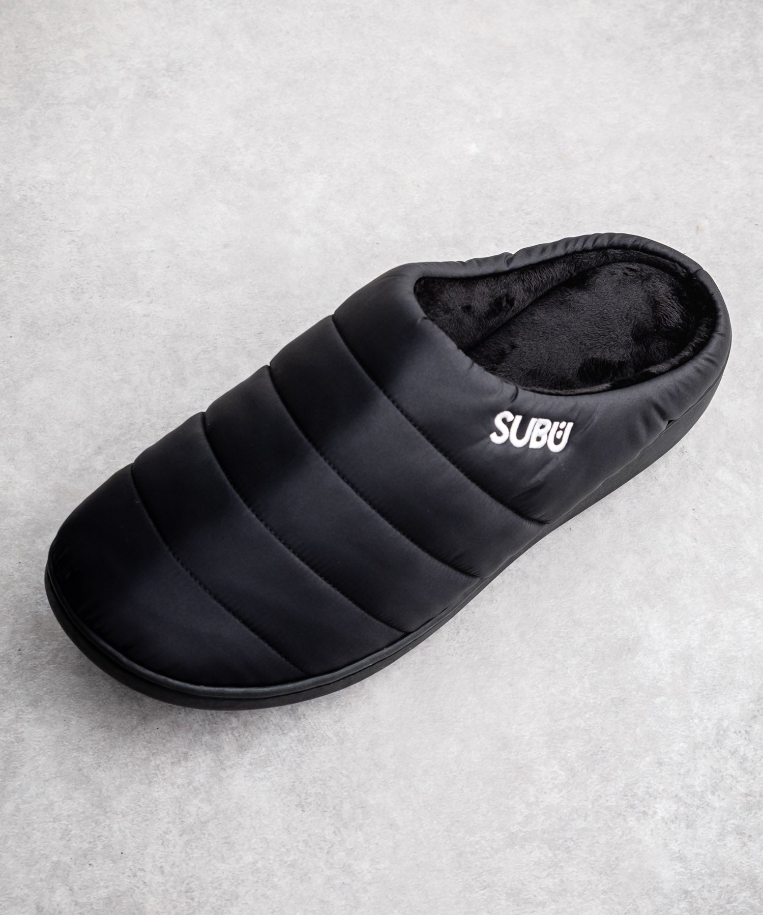 【SUBU/スブ】 サンダル F-line/ワンポイントロゴ刺繍モックシューズスリッポンスリッパ 15384