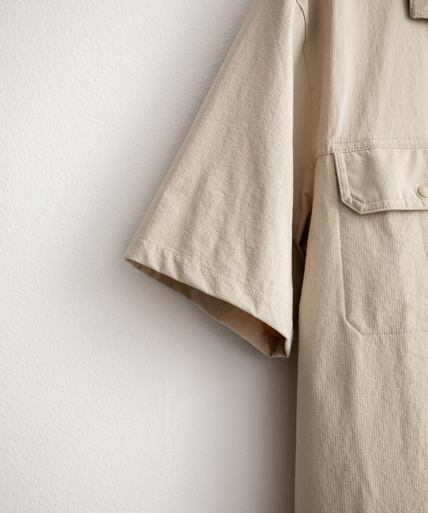 THE NORTH FACE ザ・ノースフェイス M'S KANTE SHIRTS　ワンポイントロゴ刺繍胸ポケット付き半袖オープンカラーシャツ 16020