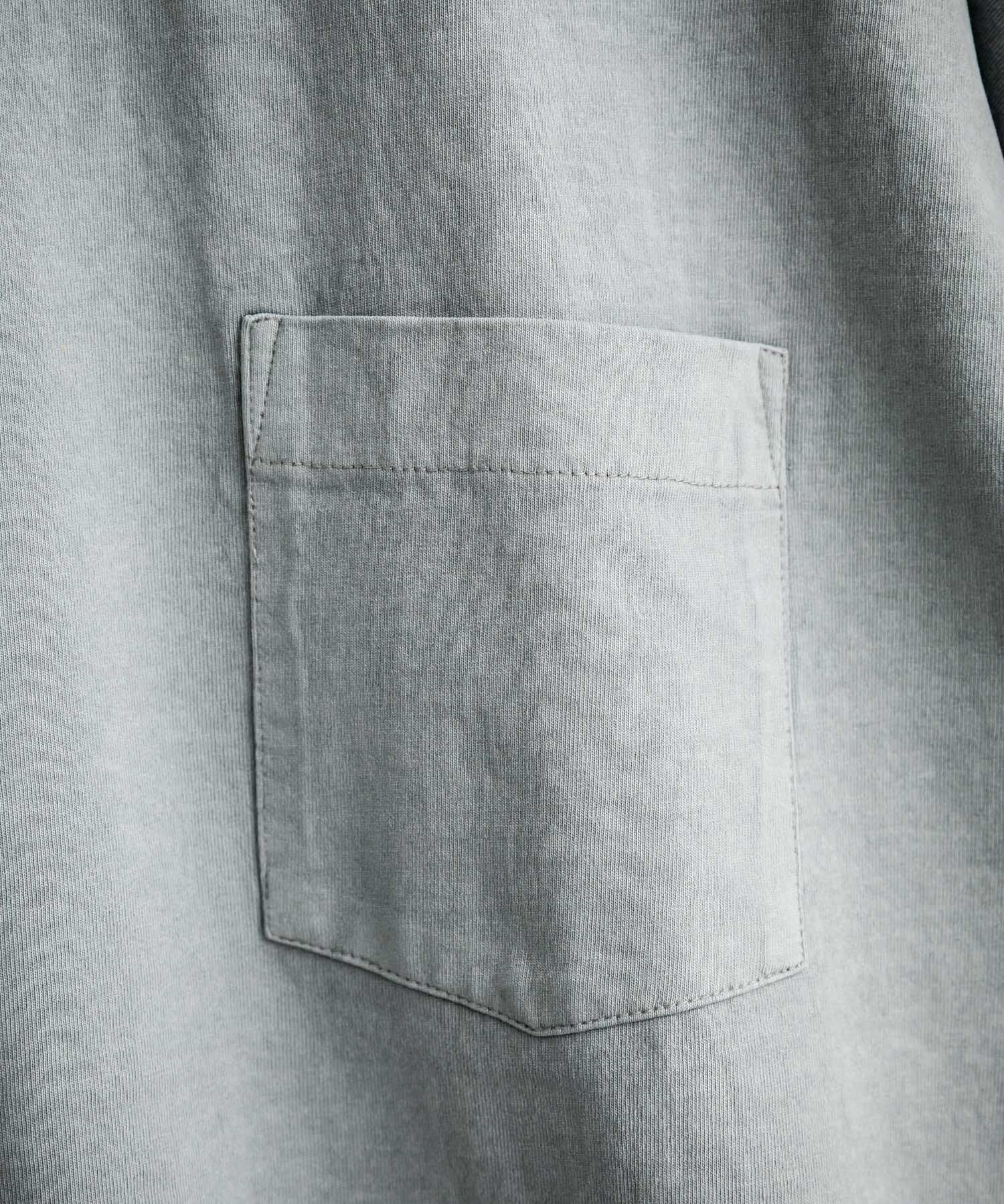 Audience オーディエンス ピグメントUSAコットン16/-天竺8.45オンス胸ポケット付きサイドスリットボクシーAラインビッグTシャツ AUD6626 14776