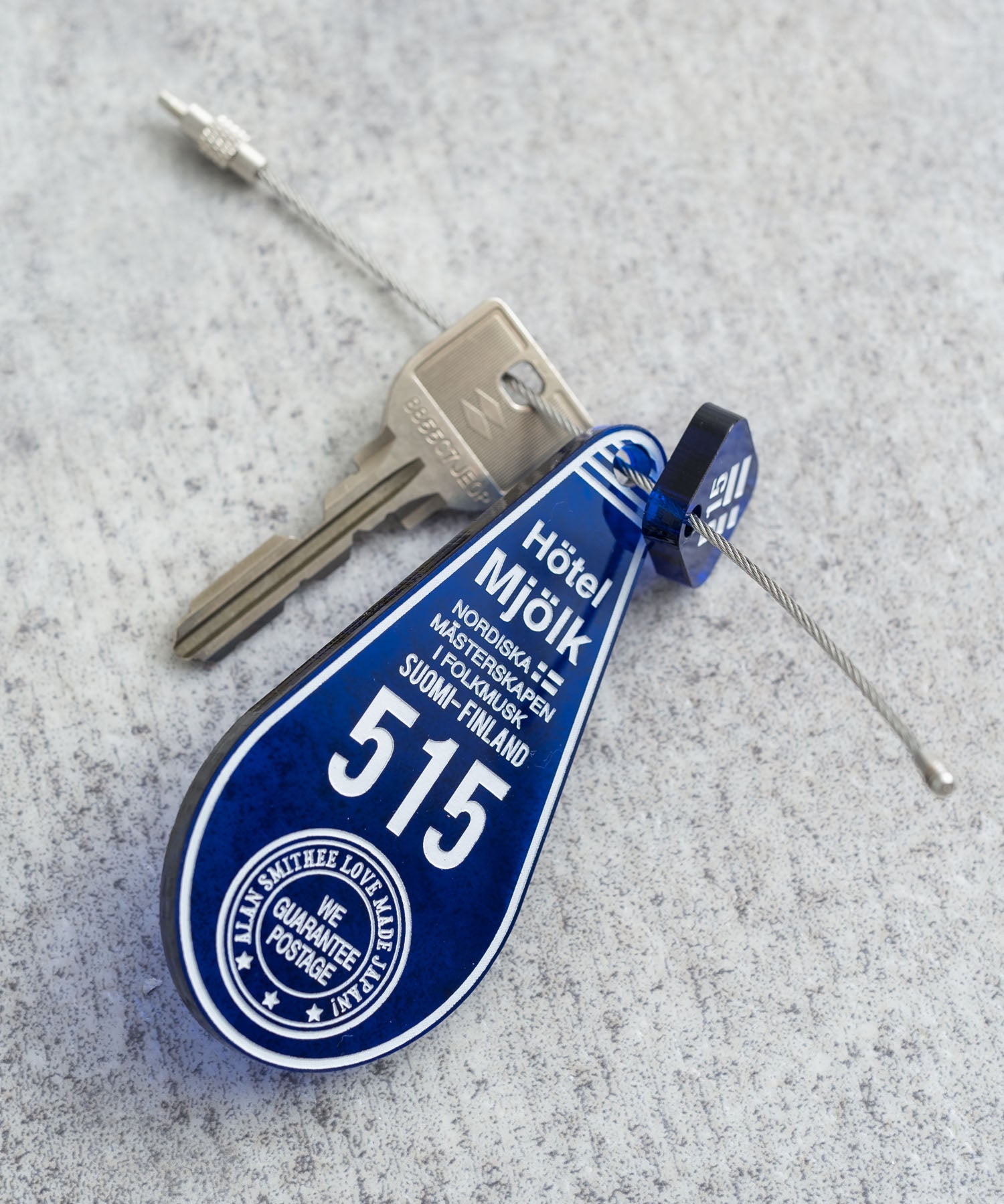 日本製 アクリルホテルキーリング ACRYLIC HOTEL KEY HOLDER(515) AW-1314-2 1939