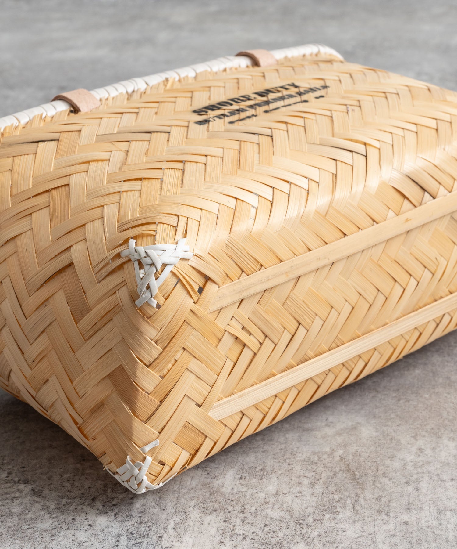 Butler Verner Sails バトラーバーナーセイルズ バンブー×本革マーケットバスケットSサイズ VR-2502 12336