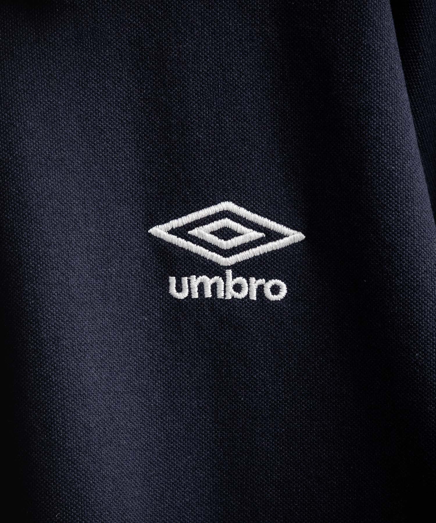 新色追加 UMBRO アンブロ 別注コラボ オーバーサイズ鹿の子ワンポイントロゴ刺繍半袖ポロシャツ 14471