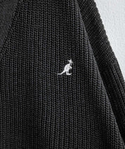 KANGOL カンゴール 別注コラボワンポイント刺繍ニットカーディガン