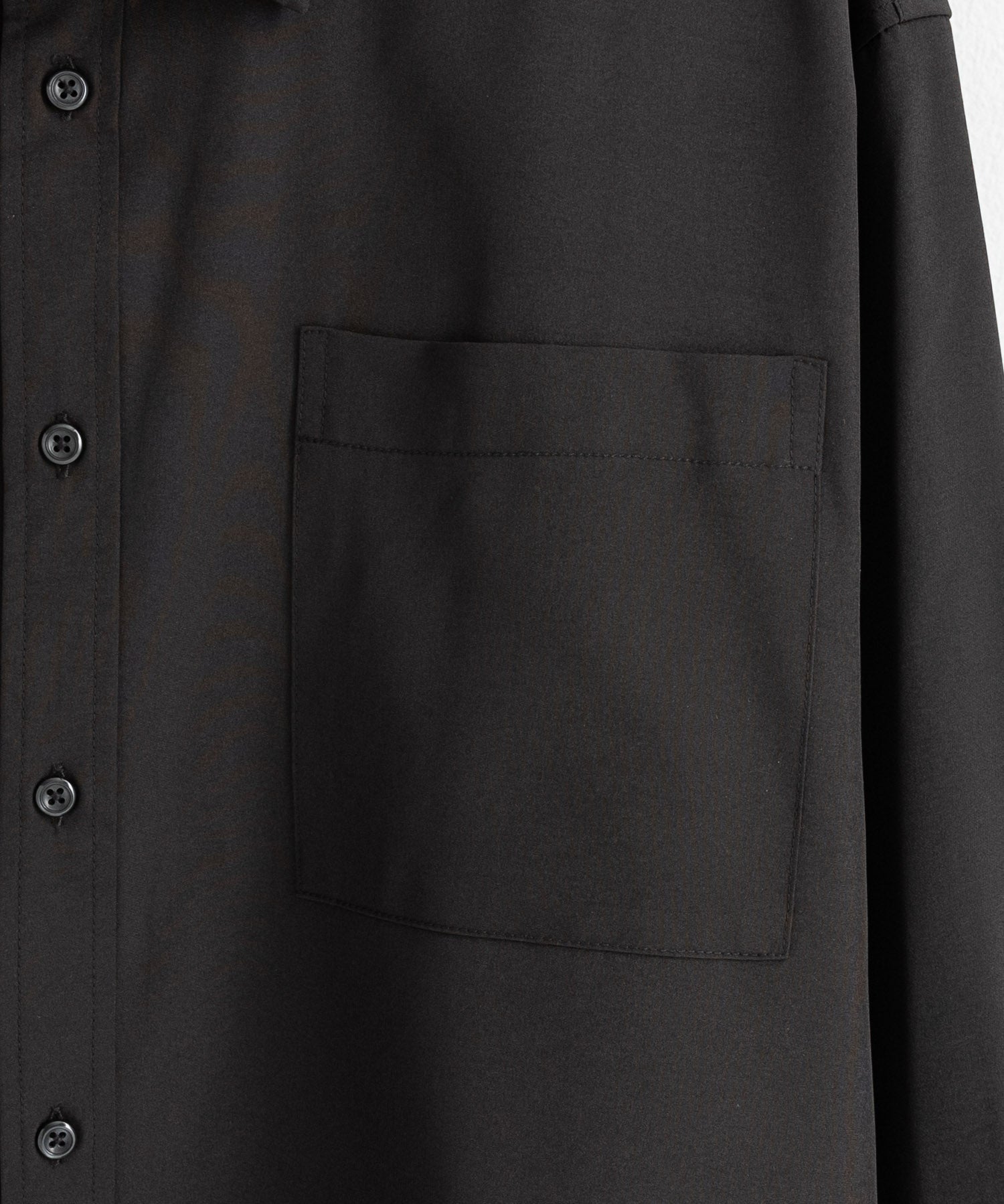 新色追加 オーバーサイズ レギュラーカラーストレッチ長袖シャツ 11915