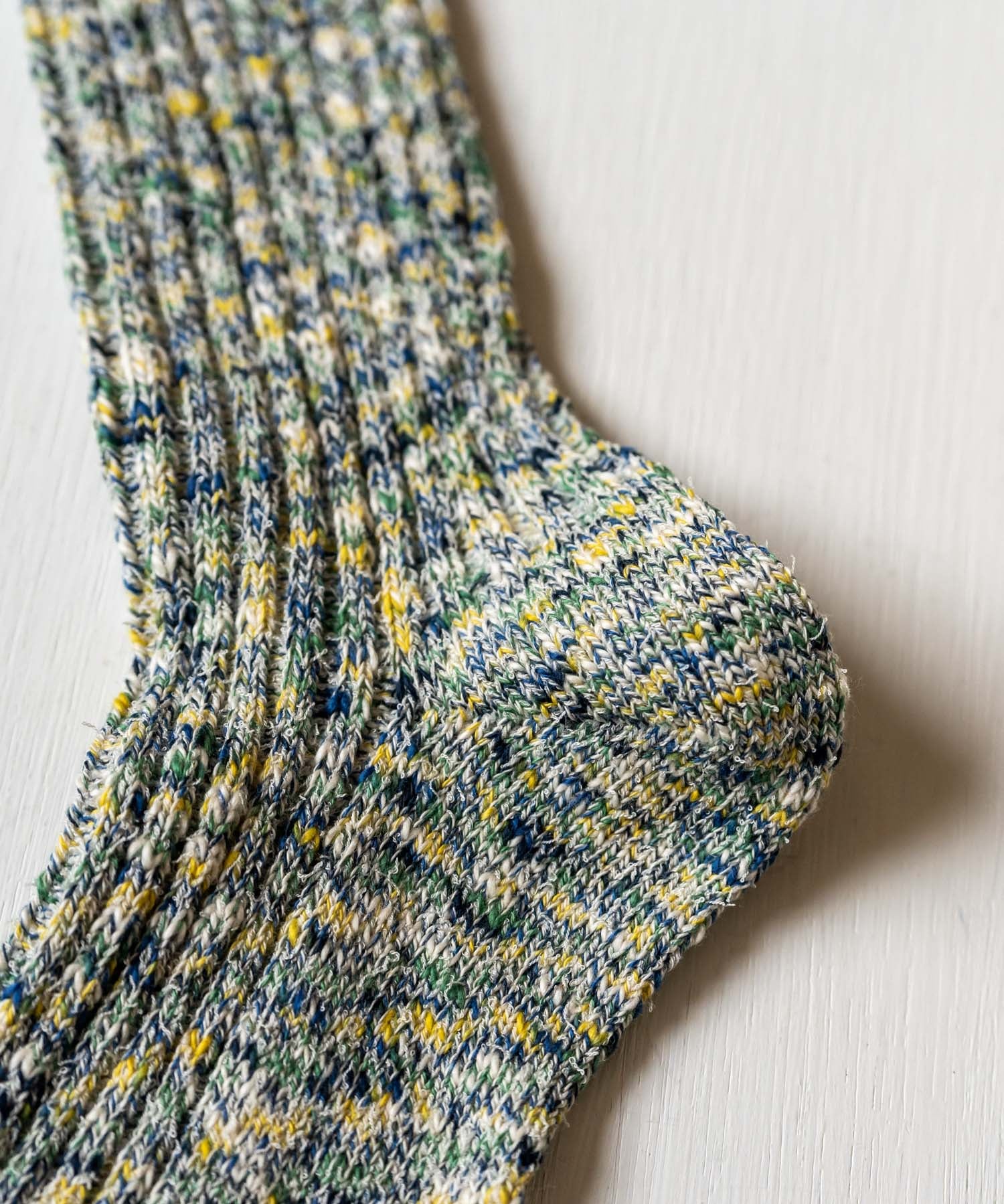 ANONYMOUSISM アノニマスイズム 日本製 国産 Homespan art yarn Crew ミックスカラークルー丈スニーカーソックス 15397