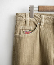 HUF ハフ CROMER CORDUROY PANT ワンポイントロゴ刺繍入りコーデュロイテーパードワイドパンツ 15060