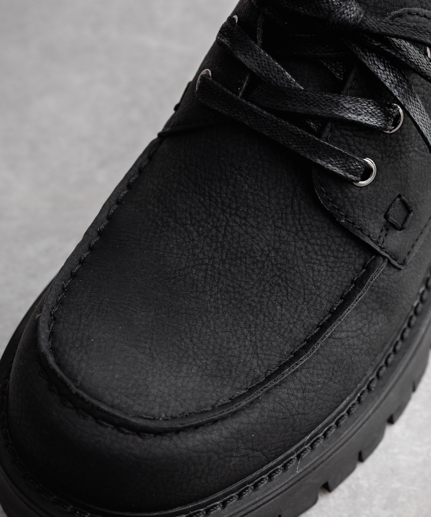 フェイクレザー厚底モカシンボートシューズ/デッキシューズ 15291