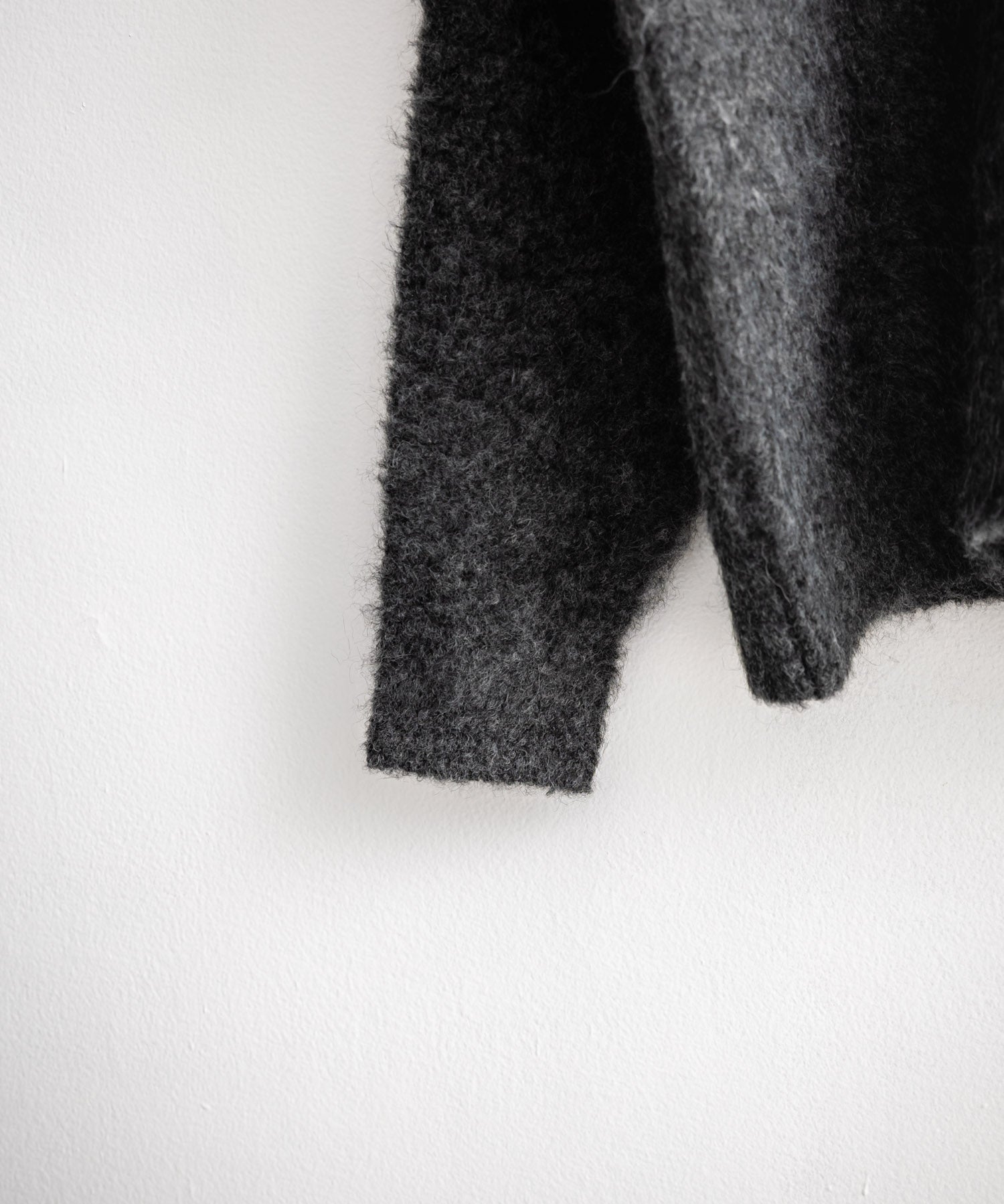 オーバーサイズウール混ミックス糸プルオーバーニットセーター 14548