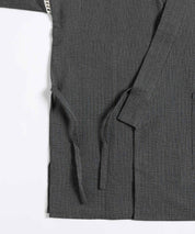 しじら織り甚平 上下セット 無地/ストライプ 14156