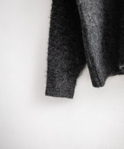 オーバーサイズウール混ミックス糸プルオーバーニットセーター 14548