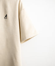 KANGOL カンゴール 別注コラボ オーバーサイズカットスエードワンポイントロゴ刺繍半袖Tシャツ