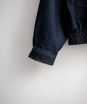 ヴィンテージライク オーバーサイズデニムブルゾン 15378