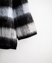 Upscape Audience アップスケープオーディエンス 日本製 国産 ECOLANAシャギーチェックスタンドオーバージャケット AUD7340 14898