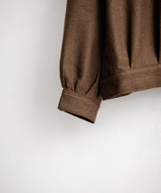 Upscape Audience アップスケープオーディエンス 日本製 国産 LANATEC ラナテック TECH メランジヘリンボンツイード 襟付きショートブルゾン AUD7364 14968