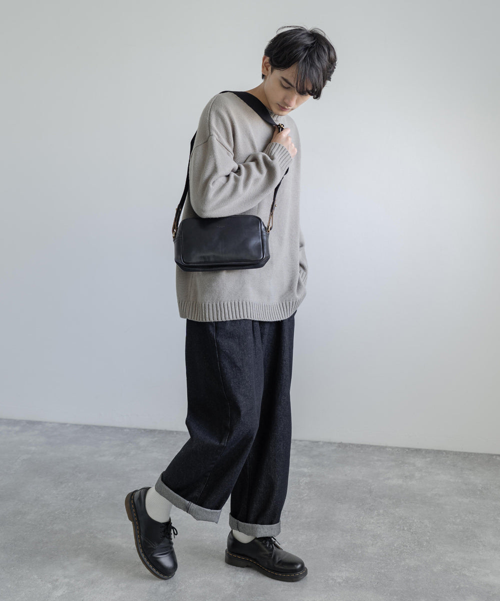 Butler Verner Sails バトラーバーナーセイルズ 日本製 国産牛革スクエアショルダーバッグ JA-1712-2 4065