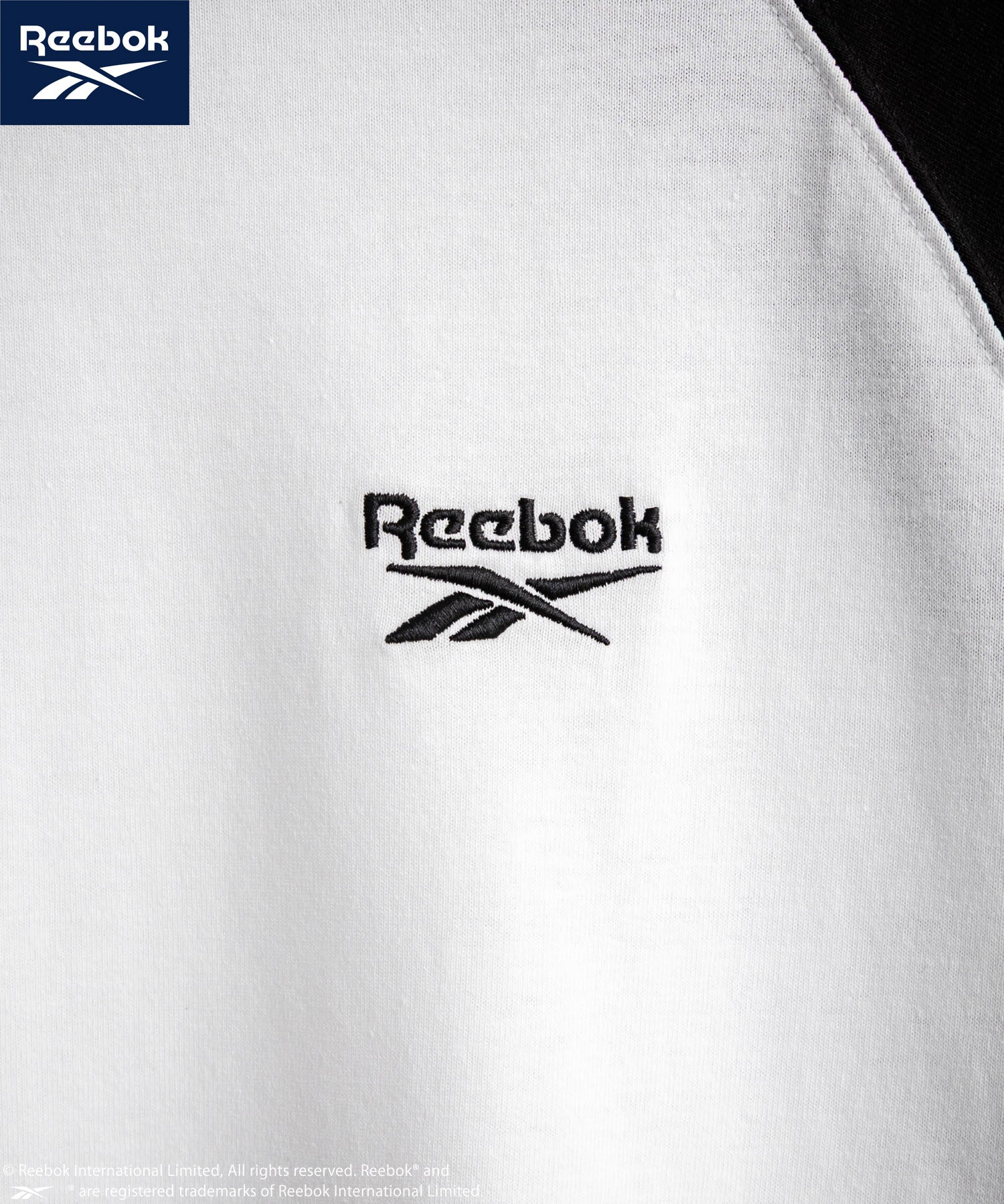 Reebok リーボック オーバーサイズ両胸ロゴ刺繍ロングスリーブTシャツ	14835