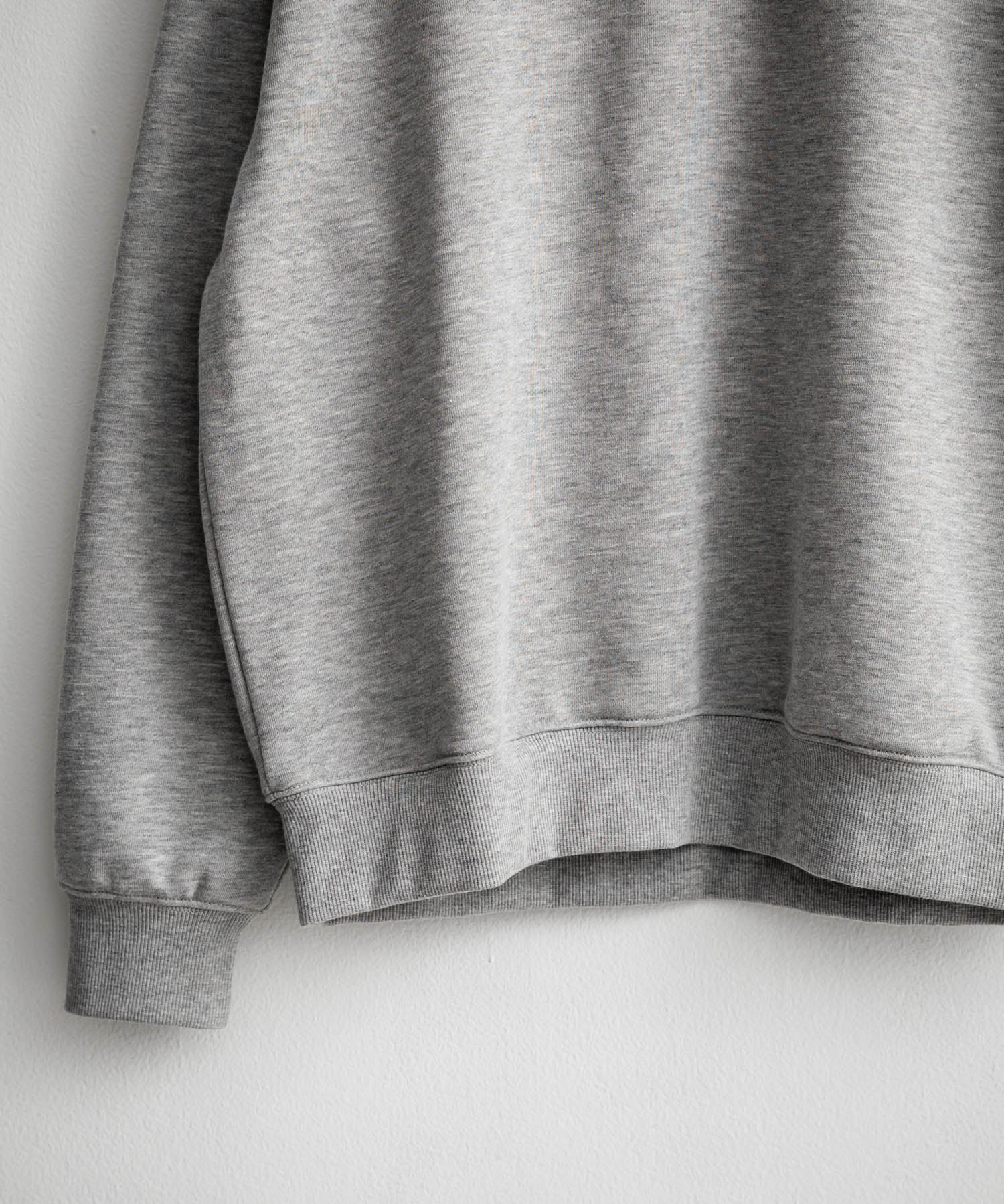 オーバーサイズ 裏毛ヘンリーネック長袖スウェット 15436 【セットアップ可能】