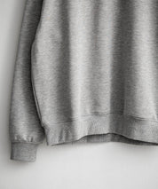 オーバーサイズ 裏毛ヘンリーネック長袖スウェット 15436 【セットアップ可能】