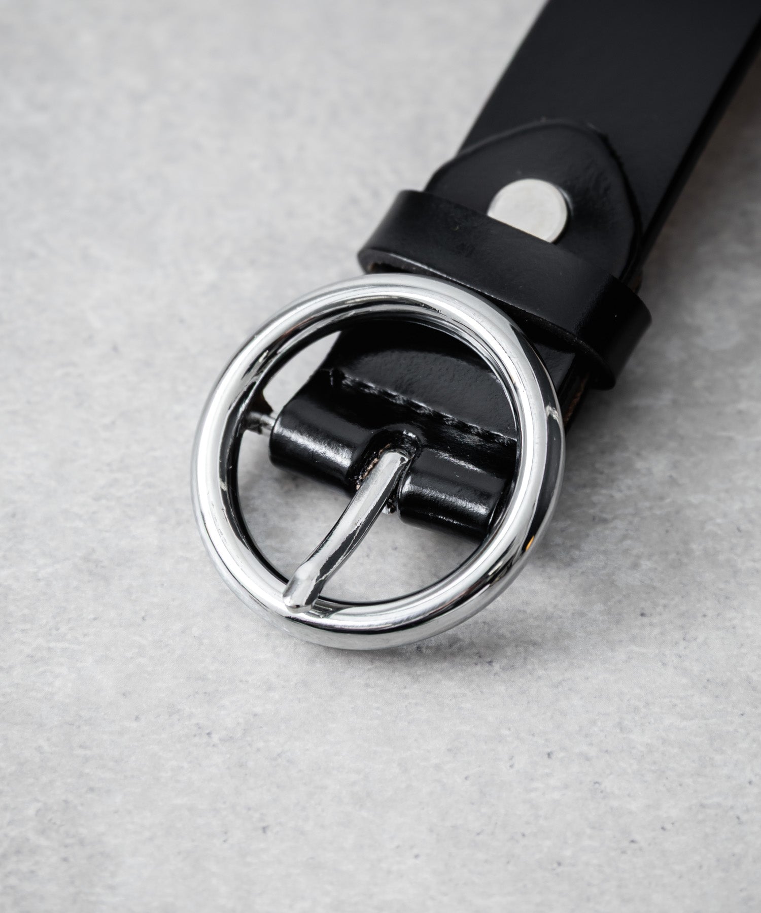 リアルレザー 本革 リングバックルベルト 15727