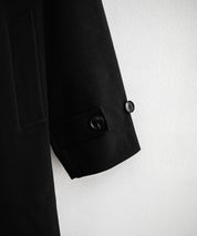 オーバーサイズ T/M ラグランロングステンカラーコート/2WAYチンストラップ付きスタンドネックロングコート 14616