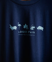 LOGOS ロゴス 吸汗速乾 スパイラルヤーンアニマルプリント半袖Tシャツ  15815