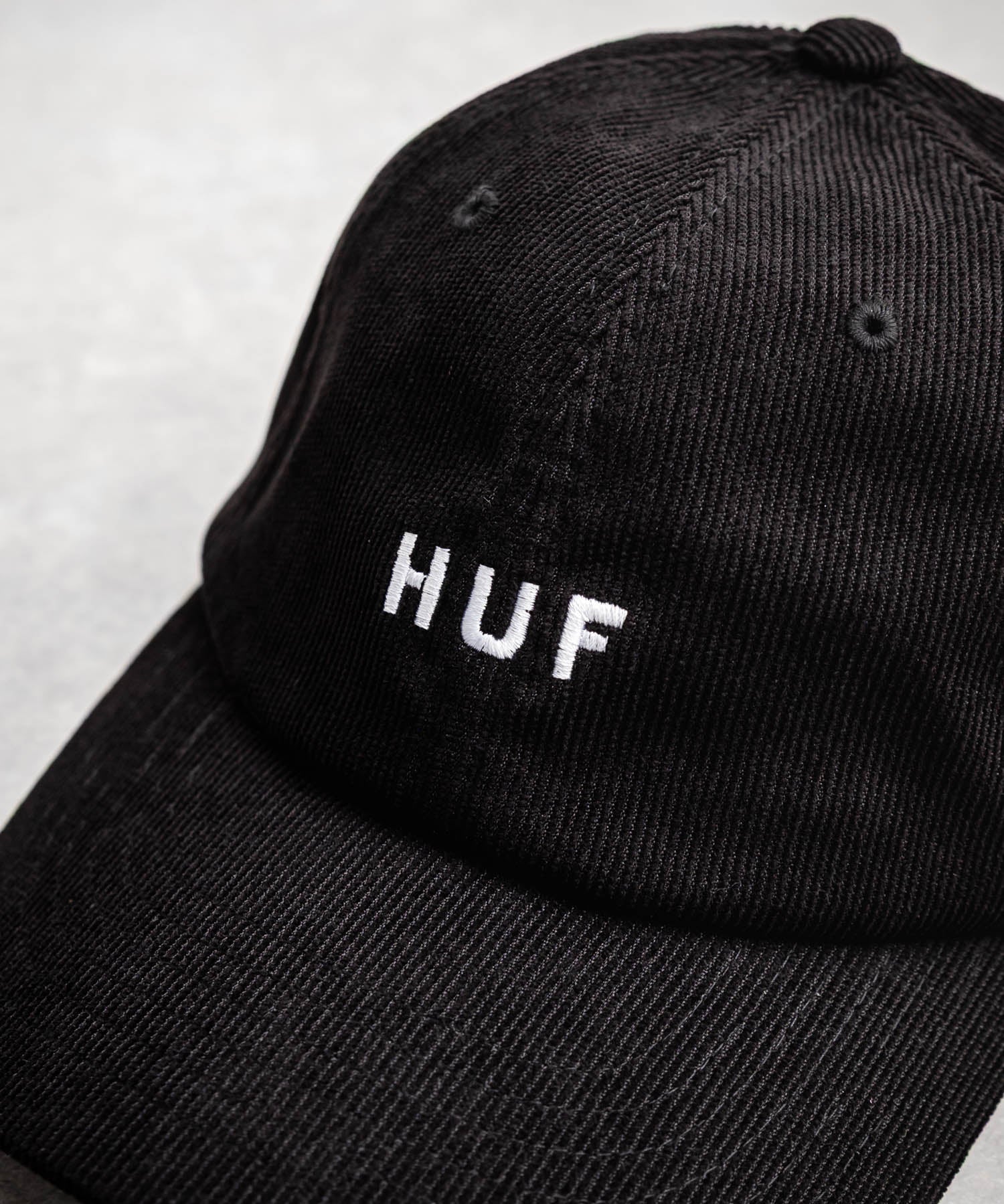 HUF ハフ OG CORDUROY 6-PANEL CV HAT ワンポイントロゴ刺繍コーデュロイキャップ 15022