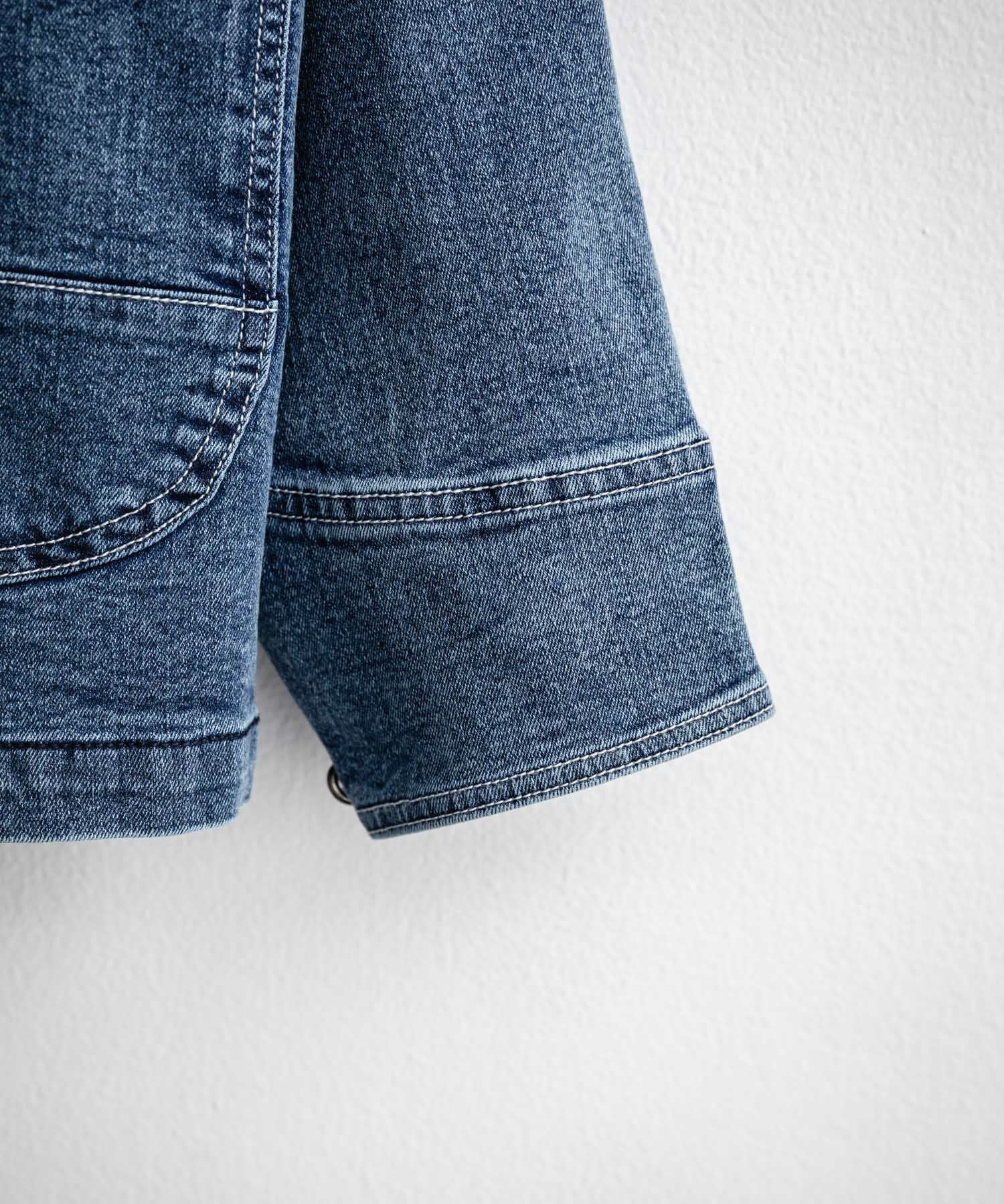 新色追加 Hanes ヘインズ ストレッチデニムカバーオール/デニムジャケット 14399