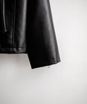 PUレザーシングルライダースジャケット　14681