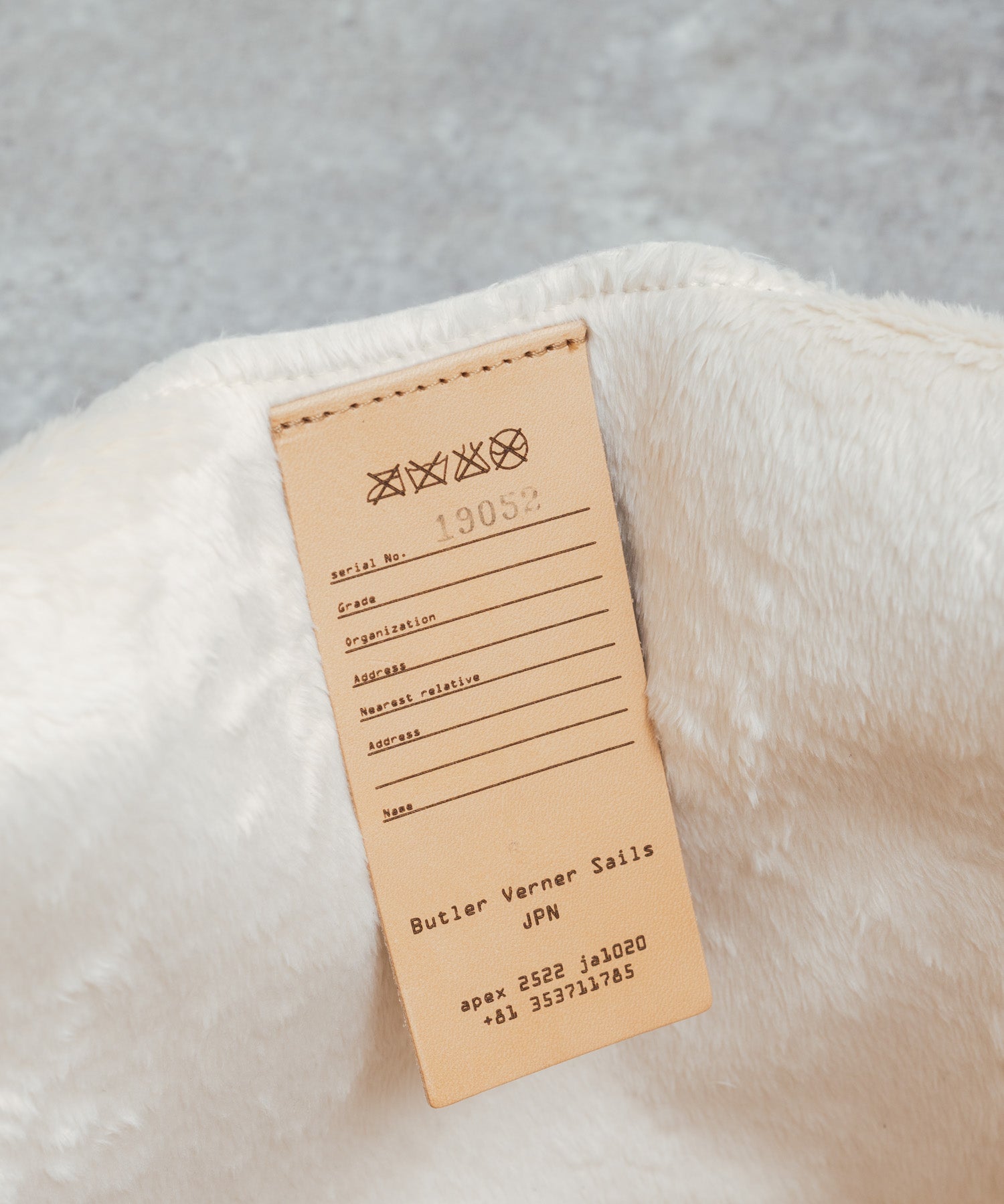 Butler Verner Sails バトラーバーナーセイルズ 日本製 国産 ムートンプリントトート JI-2736 12315