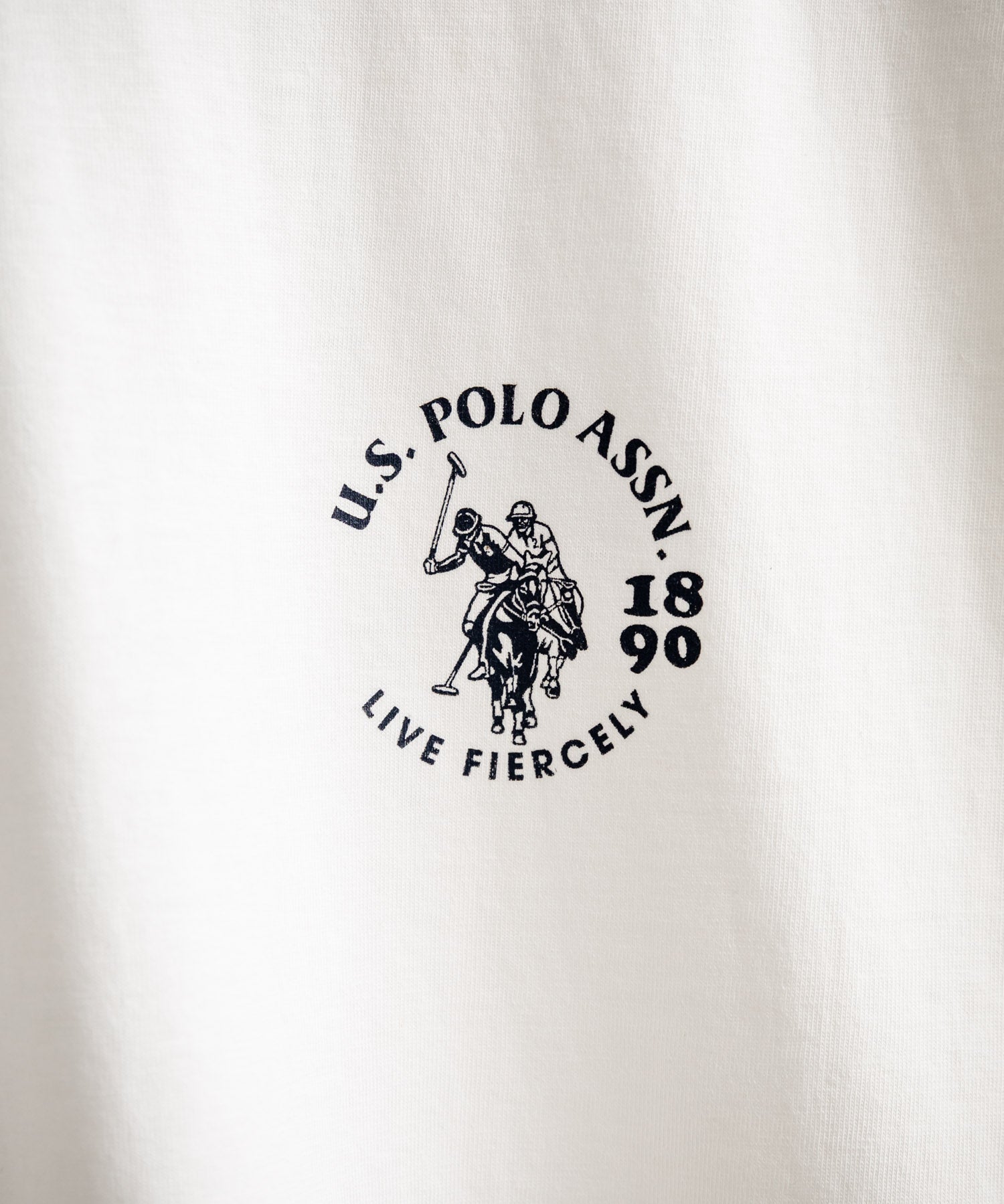 U.S.POLO ASSN. ユーエスポロアッスン バックプリント/無地/ボーダー オーバーサイズクルーショートスリーブTシャツ