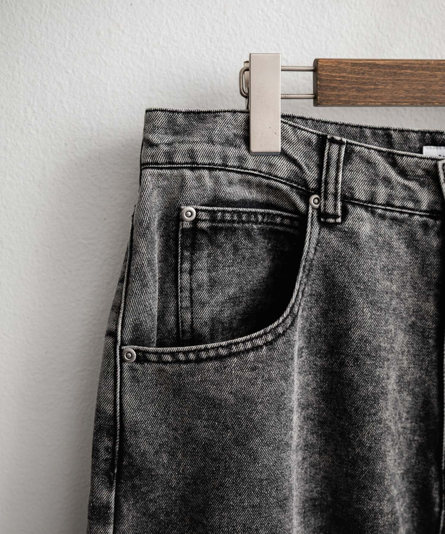 ヴィンテージライク ルーズシルエットバギーカーブデニムパンツ 15377