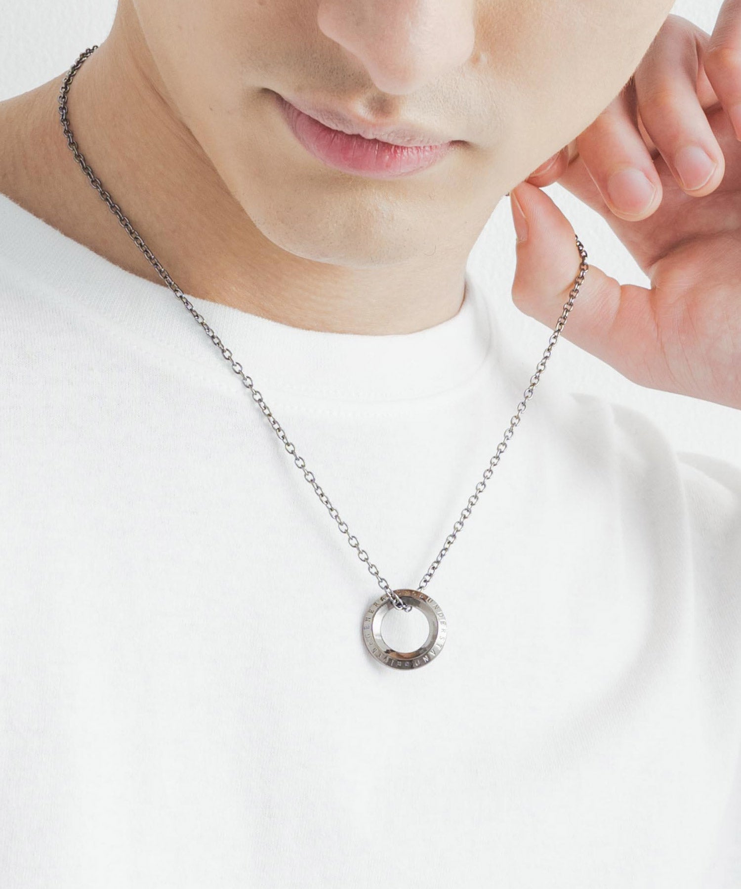 チャーム付きデザインチェーン合金ネックレス 11630