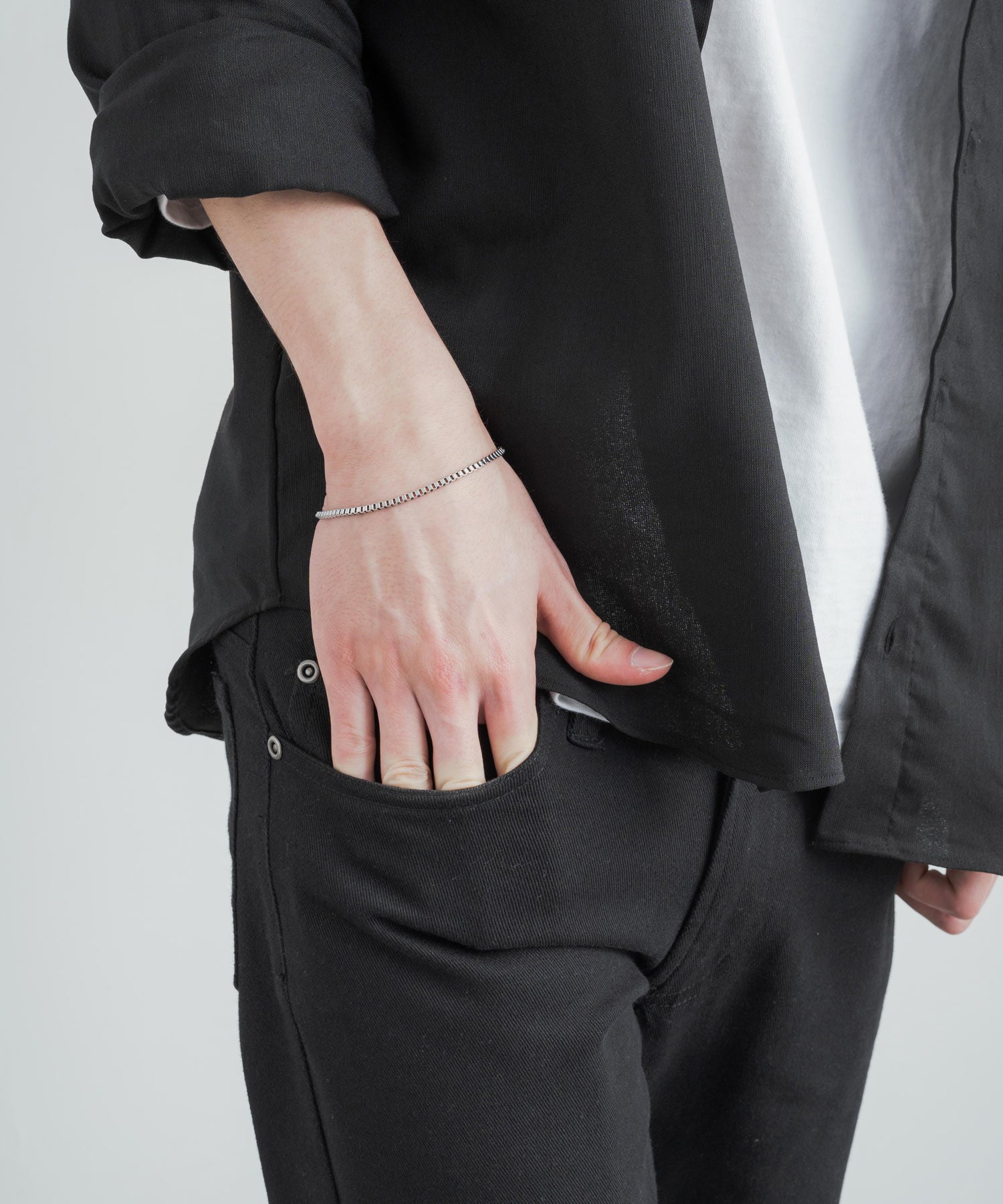 ステンレスデザインチェーンブレスレット 11626