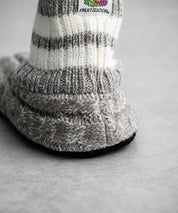 FRUIT OF THE LOOM フルーツオブザルーム 内ボアリンクススリッパ/リンクス編みワンポイントロゴ室内用スリッパ 15461