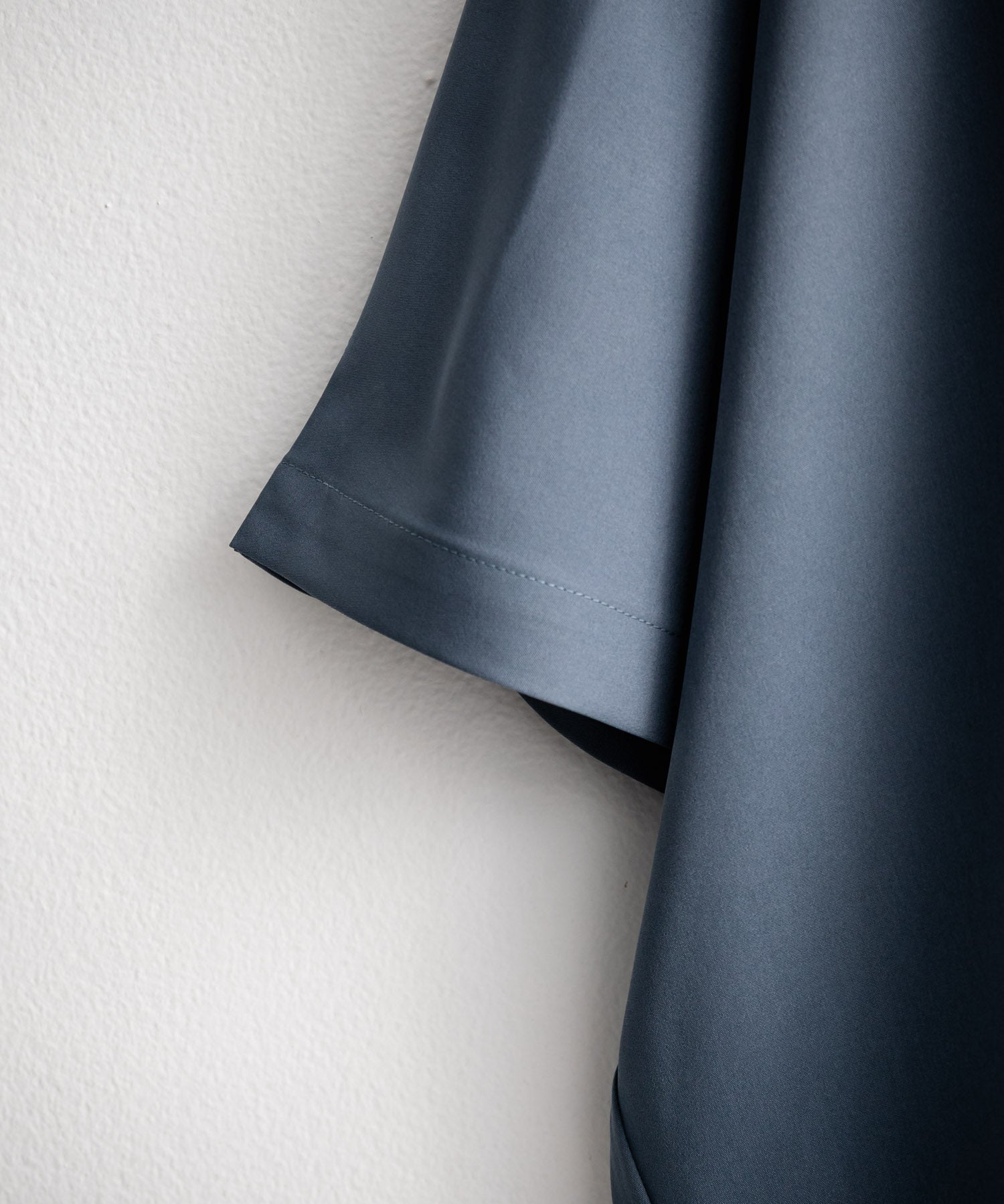 接触冷感 とろみビッグシルエットドルマン半袖シャツ 15365